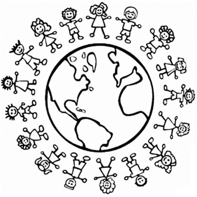 he&#39;s got the whole world in his hands coloring pages | Back &gt; Gallery For &gt;  God Holding The World In His H… | Children&#39;s day craft, World thinking day,  World crafts